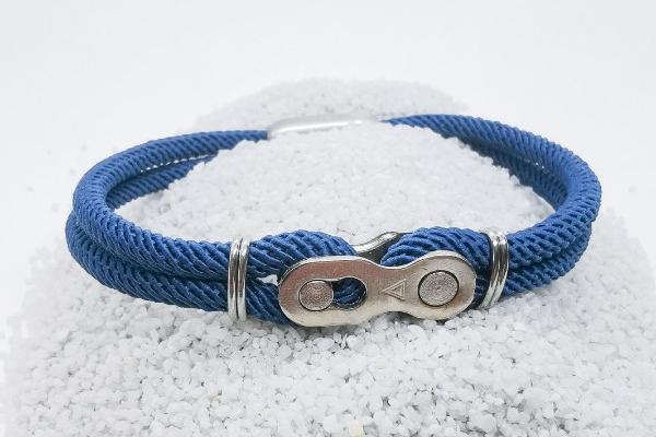 Bracelet homme cordon et acier