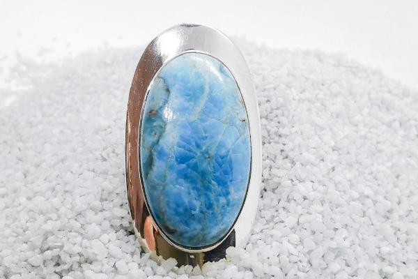 Bague femme argent 925 & Pierre de Larimar