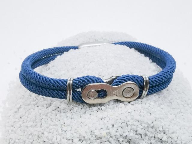 Bracelet homme cordon et acier